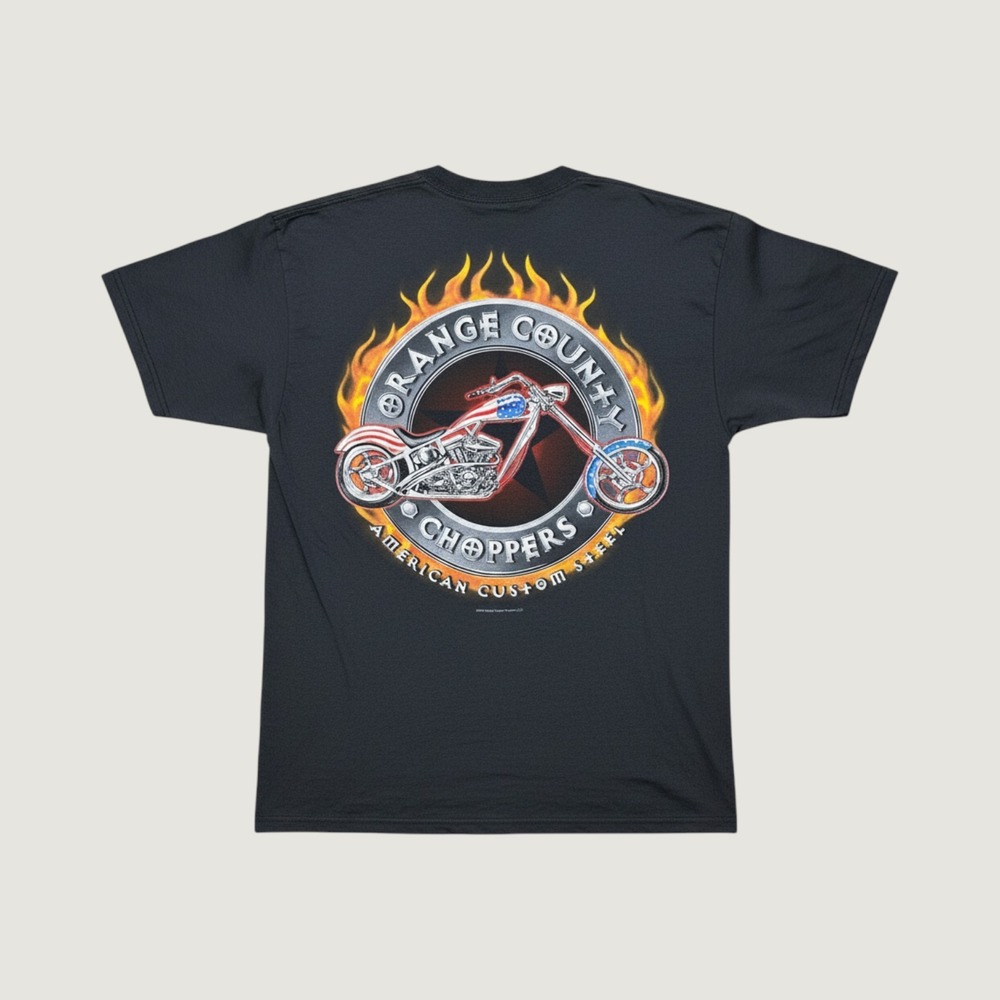 Vintage 2003 Orange County Choppers T-Shirt Black Graphic Tee Mens‎ Large ODM